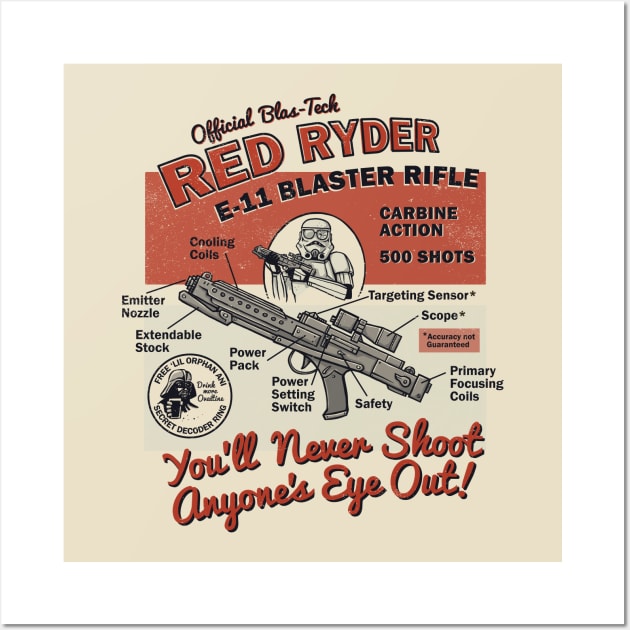 Red Ryder Blaster Wall Art by kg07_shirts